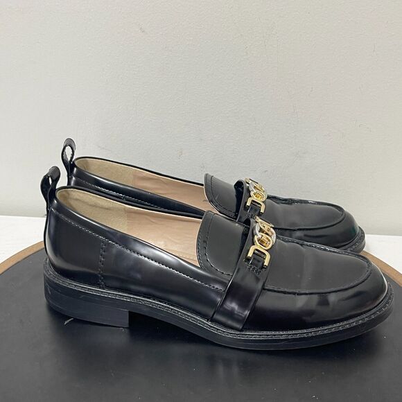 Sam‎ Edelman Womens Christy Black Patent Loafers Shoes 8 Medium (B,M) BHFO 7826 - Picture 1 of 11